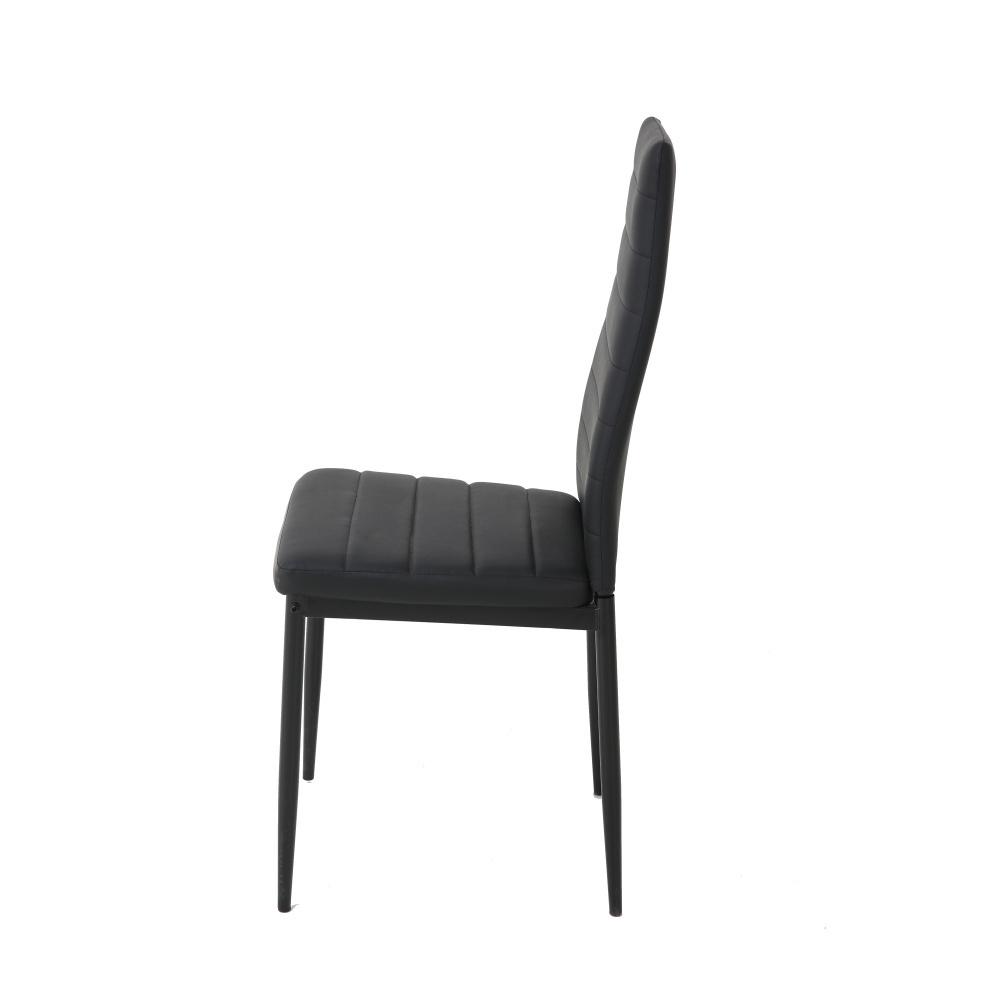 Jedálenská stolička VALERIA čierna - 4ks