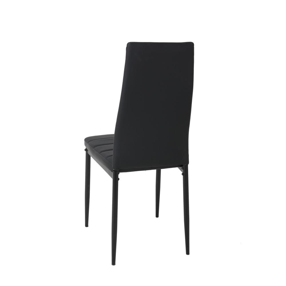 Jedálenská stolička VALERIA čierna - 4ks