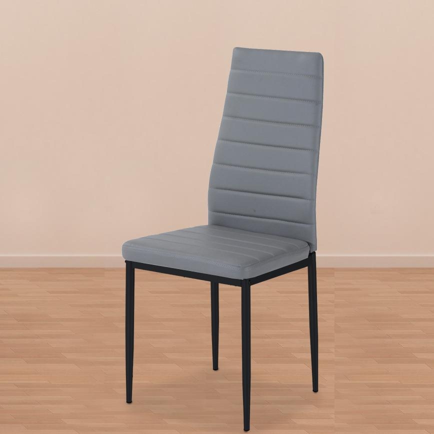 Jedálenská stolička VALERIA sivá - 4ks