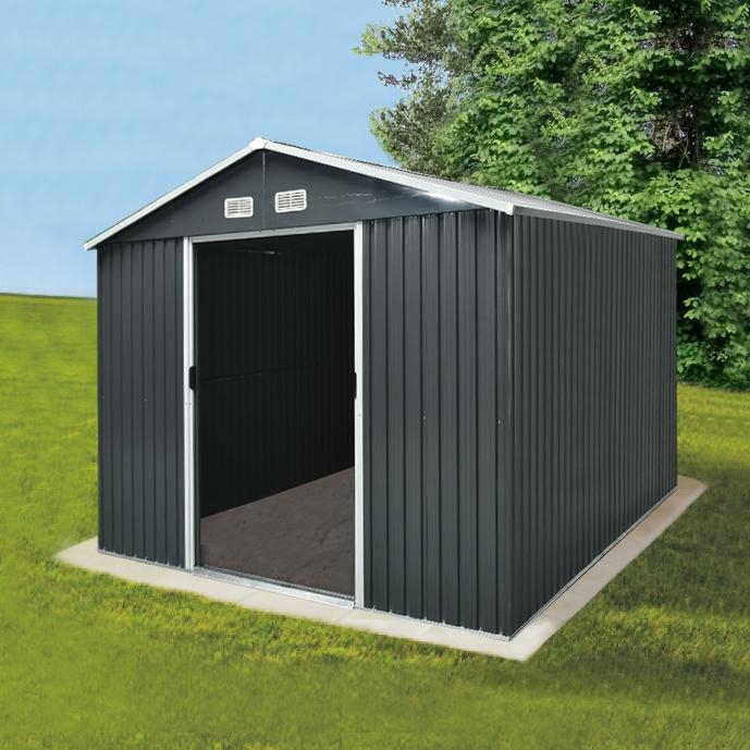 Záhradný domček na náradie AVENBERG 3.0 x 2.4m ANTRACIT SD-X0810-H170