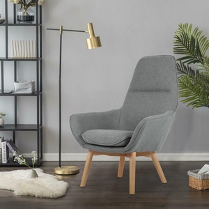 Designové relaxační křeslo SVEG - šedá