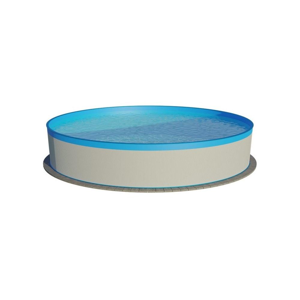 Bazén Planet Pool oceľový 3,5 x 0,9 m Biela/Modrá + skimmer