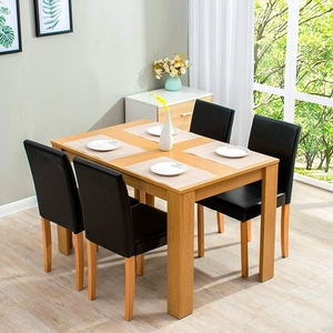 Set jídelního nábytku MELIA stůl + 4ks židle světlé dřevo