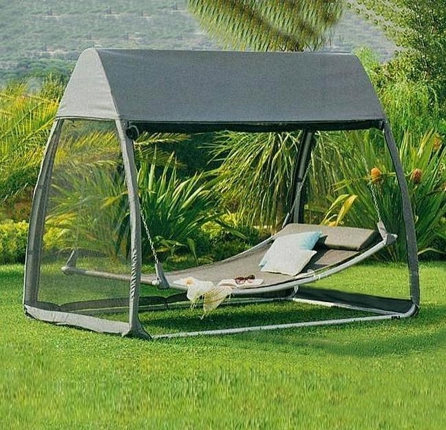 Záhradné relaxačné ležadlo s ochr.sieťou AVENBERG Paradiso