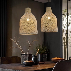 Ratanové závěsné svítidlo CATINI LF10-L přírodní