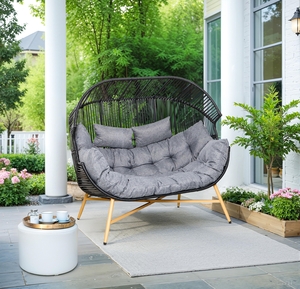 Zahradní křeslo vajíčko pro dva LUZIA
