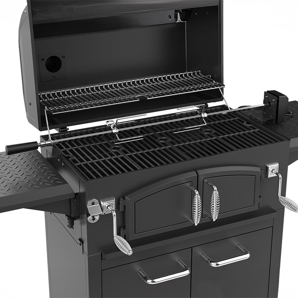 Grilovacia ihla + ražeň s el. motorom 220V pre gril RANGLER