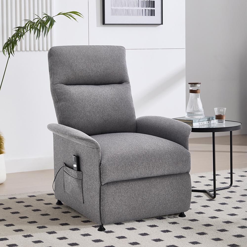 Elektrické relaxačné polohovateľné kreslo Catini ELYSIO sv. sivá