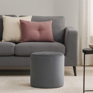 Taburet AVENBERG PUFF šedý