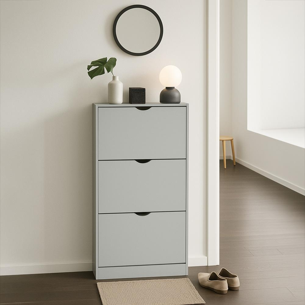 Botník AVENBERG SLIM FLIP 3 sivý