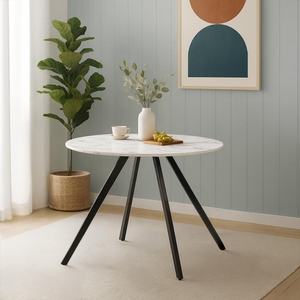 Jídelní stůl AVENBERG RONDO Ø120 bílý