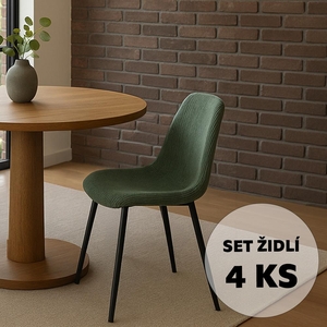 Set - 4 ks Jídelní židle AVENBERG RIVA zelená
