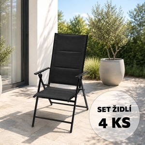 Set 4ks zahradních polohovacích židlí AVENBERG TONY