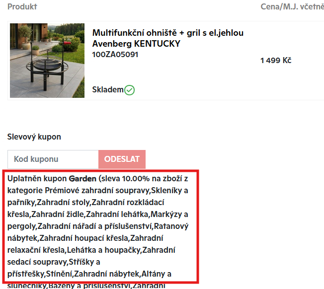 Slevový kupón
